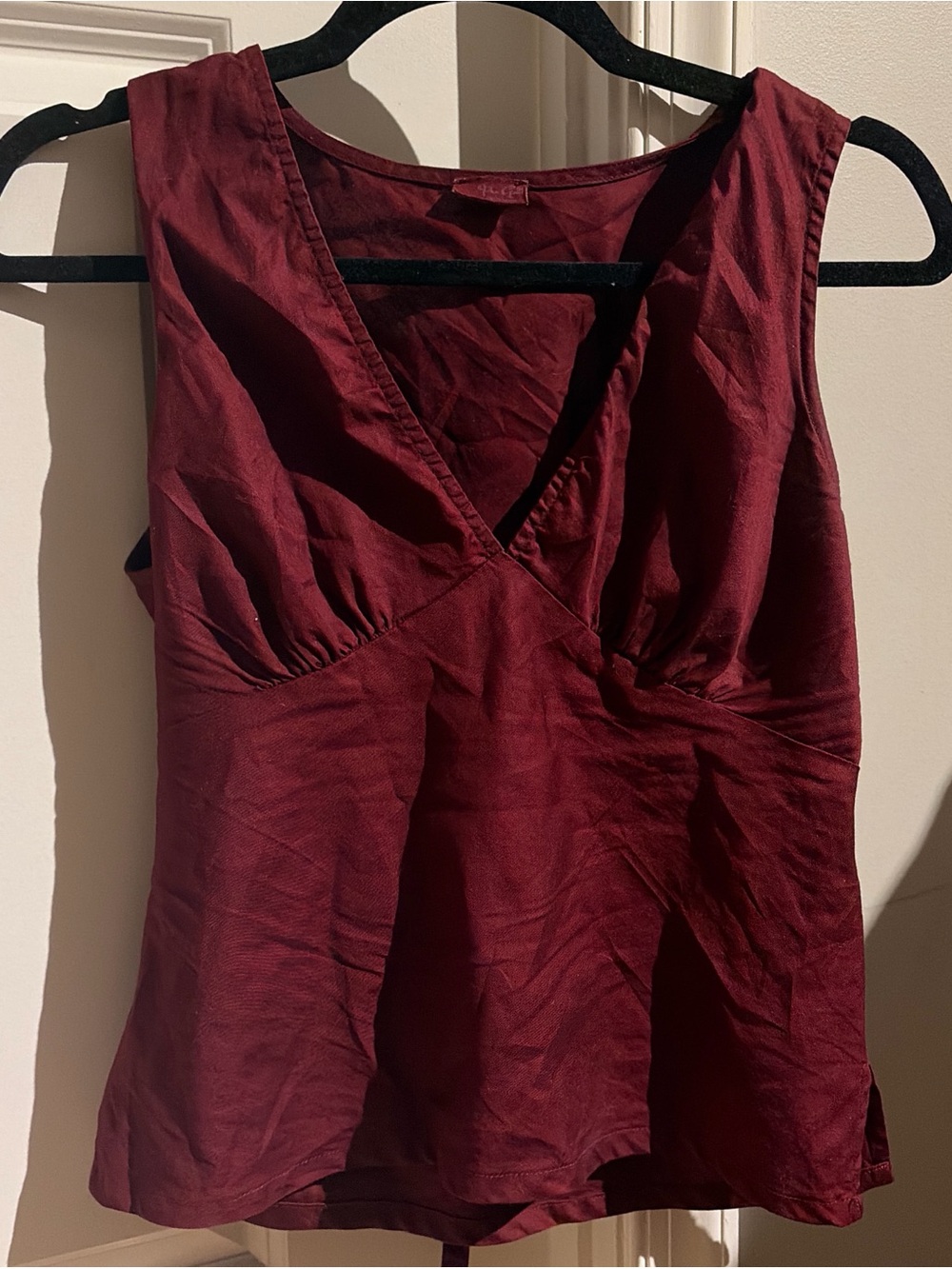 Brandy Melville John Galt Burgundy Top
